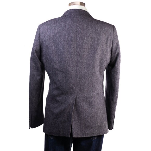 H&M Mens Gray wool Blazer 2 Button Sports Coat Suit Jacket Notch Lapel 40 - Picture 3 of 12